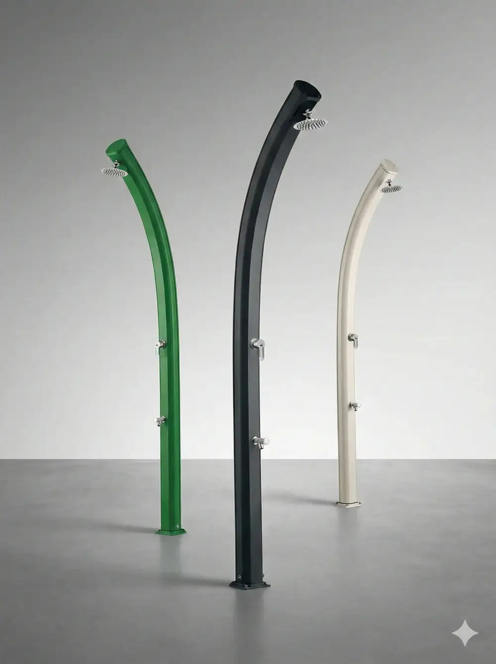 doccia tradizionale in alluminio arkema design