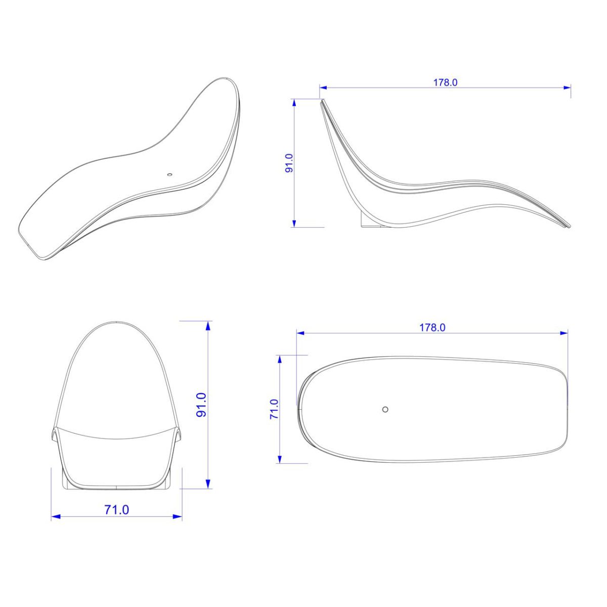 Lettino prendisole Sirio Sined: il design contemporaneo ed ergonomico per il tuo relax
