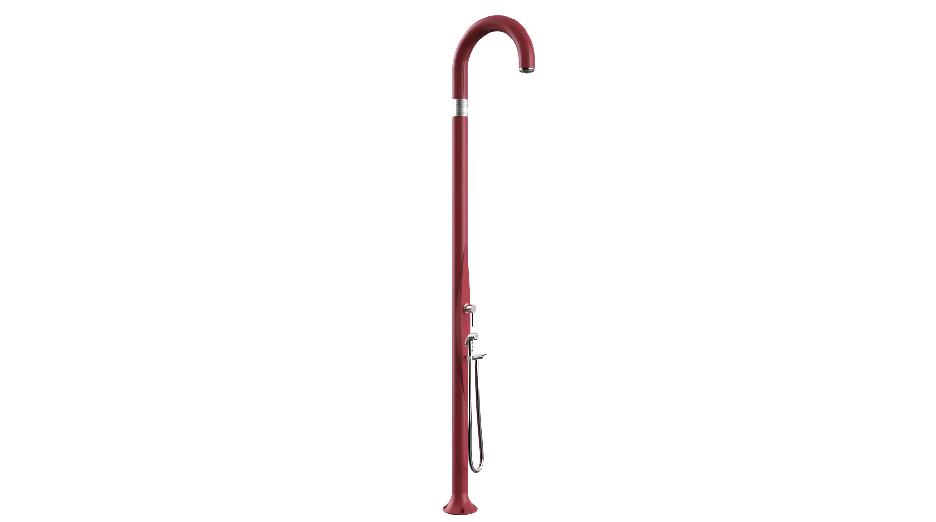 Doccia tradizionale da bordo piscina e giardino modello Funny Yin T145 Arkema Design in polietilene