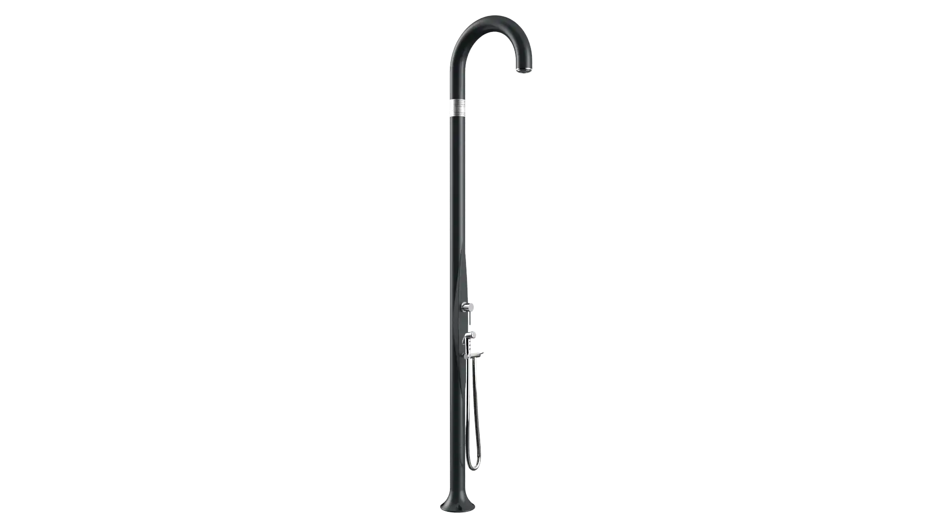 Doccia tradizionale da bordo piscina e giardino modello Funny Yin T145 Arkema Design in polietilene
