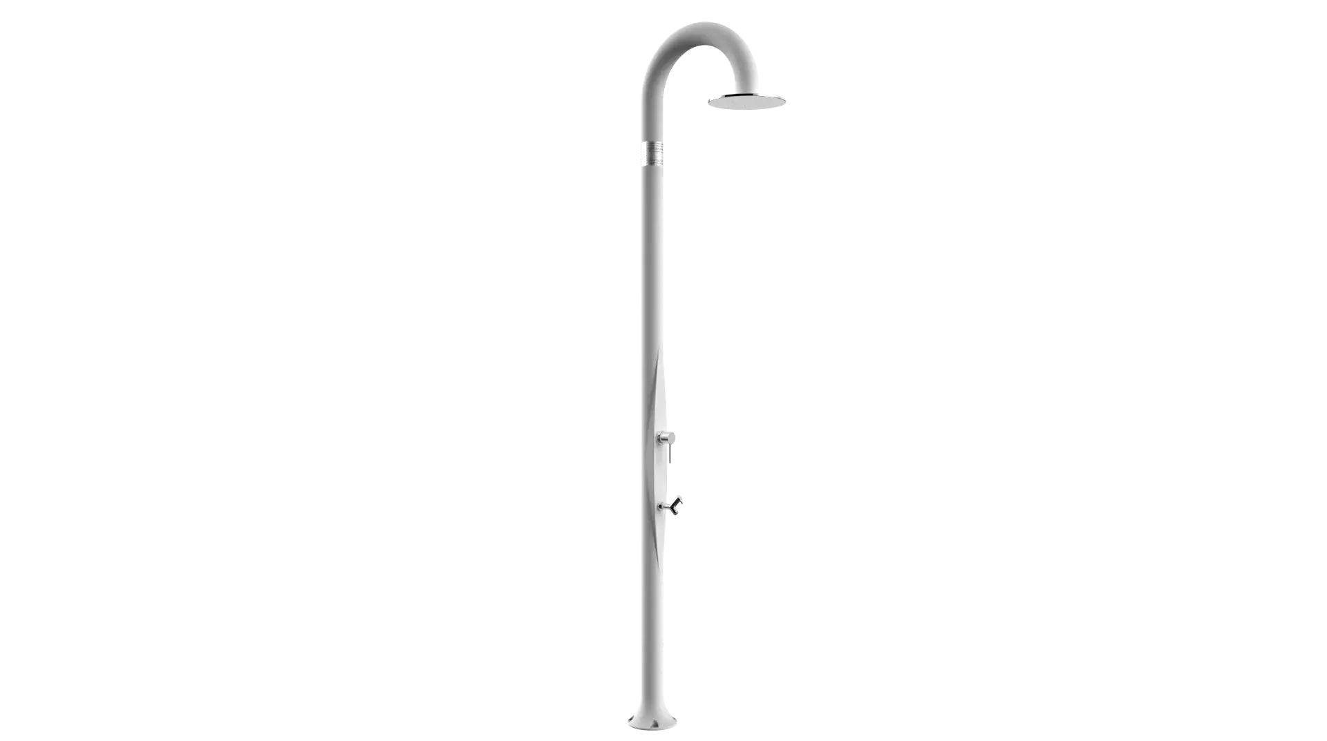 Doccia tradizionale da bordo piscina e giardino modello Funny Yin T325 Arkema Design in polietilene