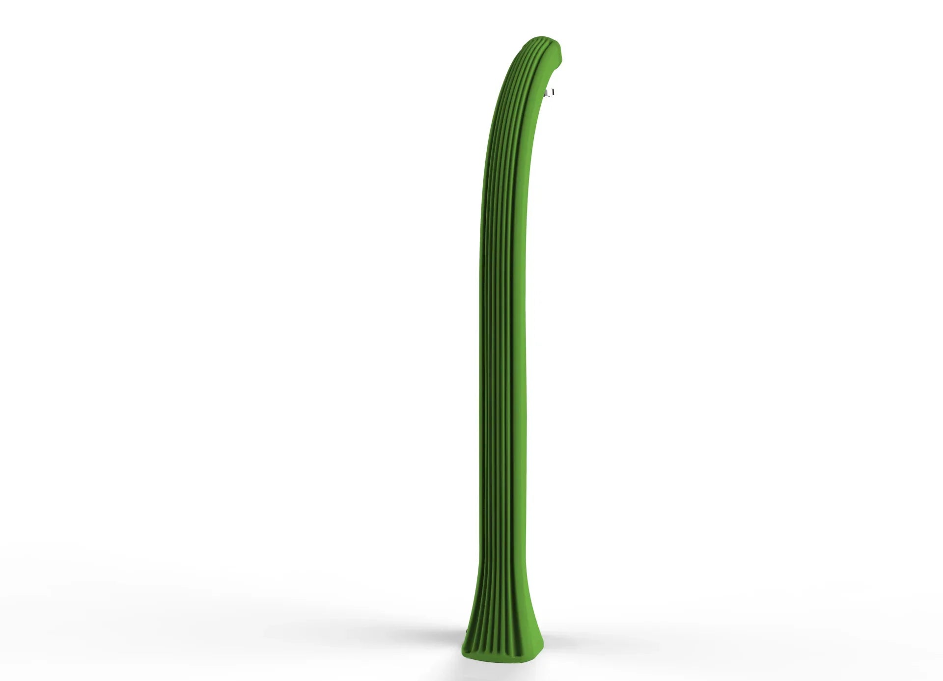 Doccia solare verde XL per piscina o giardino, design moderno ed ecosostenibile.