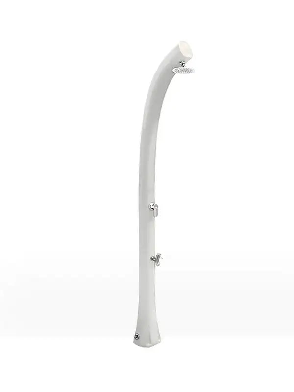 Doccia solare da bordo piscina e giardino modello New Happy H220 Arkema Design in polietilene capacità serbatoio 26 litri