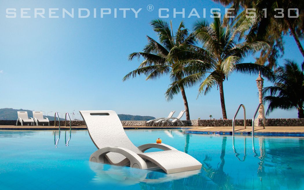 Serendipity Chaise S130 con Supporto Galleggiante Polietiline HD | Chaise Longue