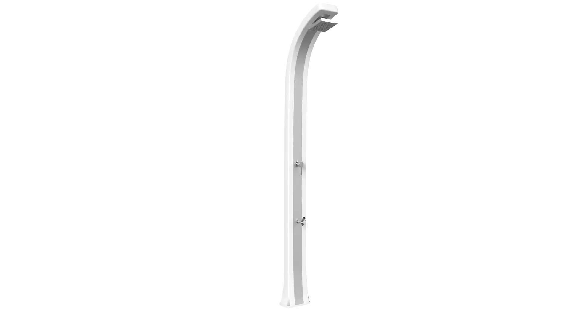 Doccia tradizionale da bordo piscina e giardino modello Spring Plus B125-I Arkema Design in polietilene e acciaio inox