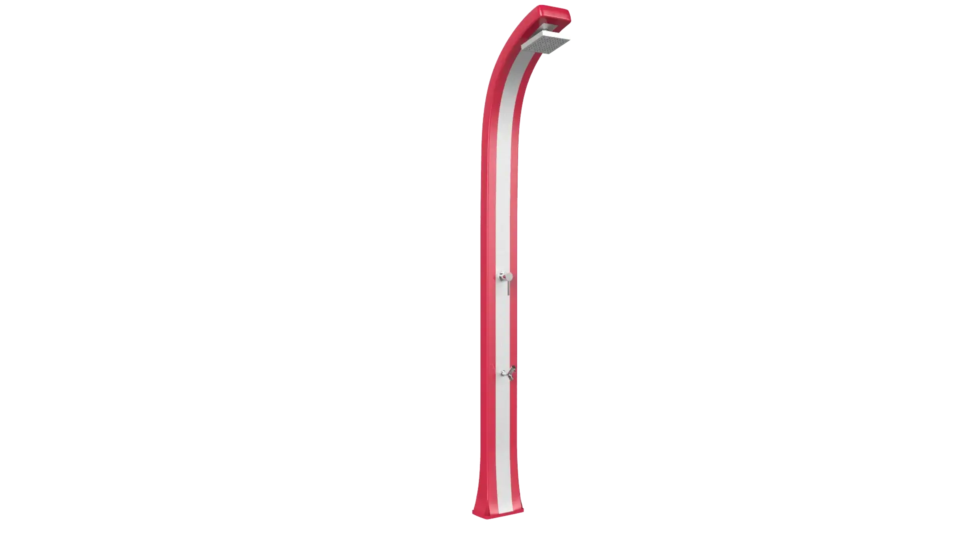 Doccia tradizionale da bordo piscina e giardino modello Spring Plus B125-I Arkema Design in polietilene e acciaio inox