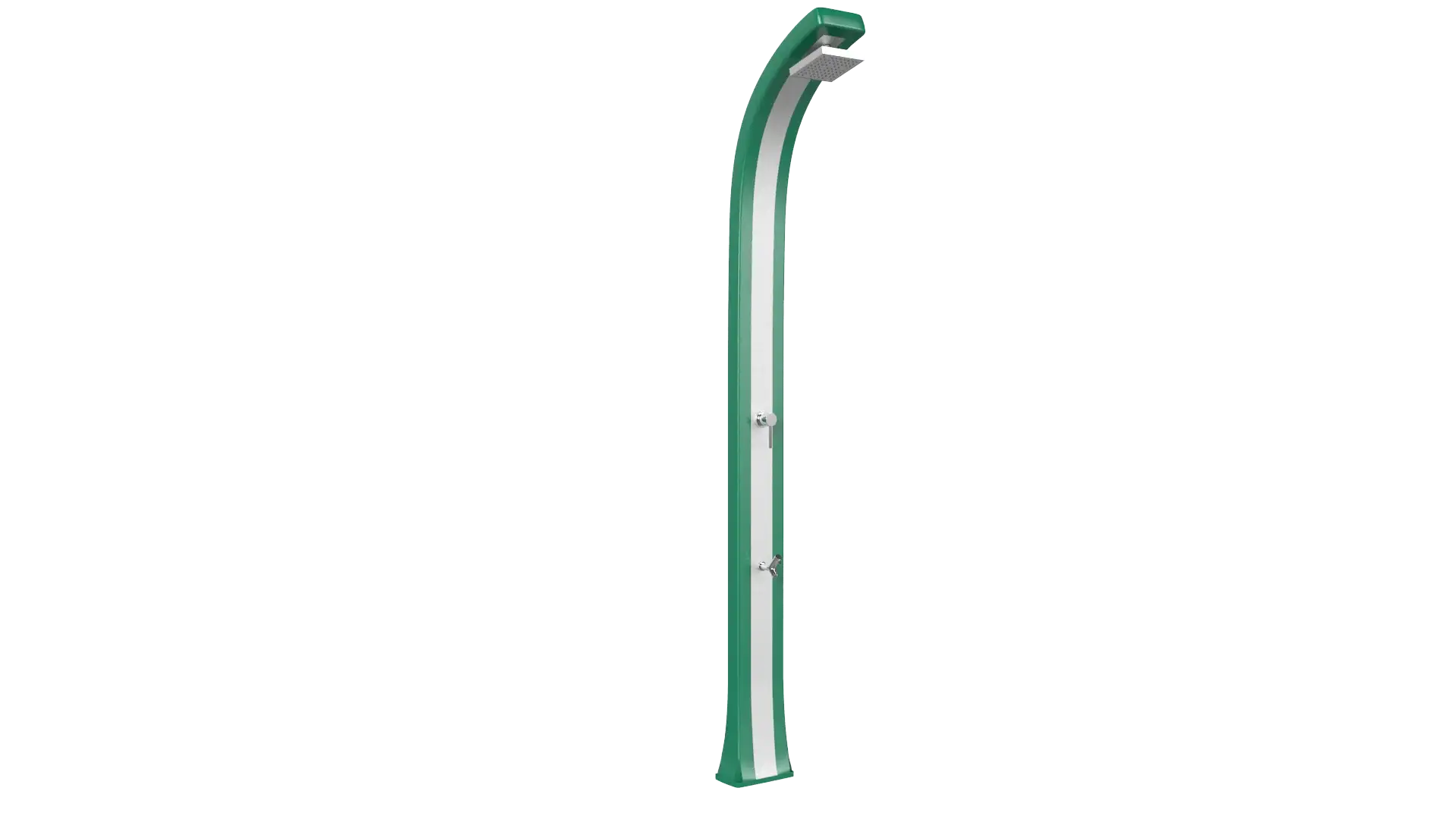 Doccia tradizionale da bordo piscina e giardino modello Spring Plus B125-I Arkema Design in polietilene e acciaio inox