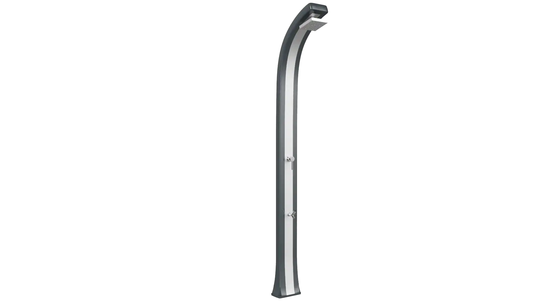 Doccia tradizionale da bordo piscina e giardino modello Spring Plus B125-I Arkema Design in polietilene e acciaio inox